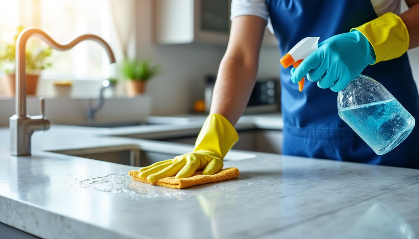 découvrez les étapes indispensables pour désinfecter efficacement votre cuisine et créer un environnement sain. suivez nos conseils pratiques pour éliminer les germes, les bactéries et les impuretés, garantissant ainsi la sécurité de vos aliments et le bien-être de votre famille.