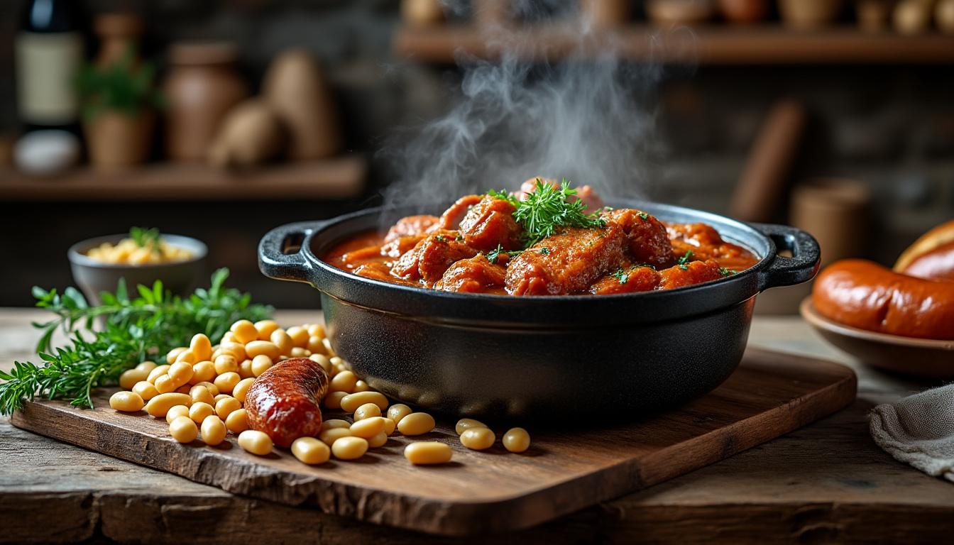 découvrez l'authentique cassoulet de castelnaudary, un plat emblématique de la gastronomie française. plongez dans son histoire fascinante et ses légendes savoureuses qui en font une spécialité unique, symbole de convivialité et de tradition.