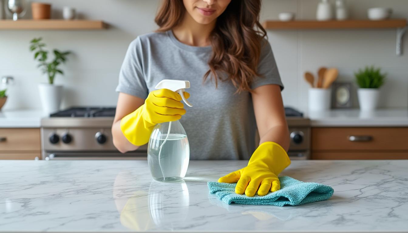 découvrez nos conseils pratiques et efficaces pour nettoyer un plan de travail en marbre sans l’abîmer. préservez l’éclat et la beauté de votre surface grâce à des astuces simples et adaptées.