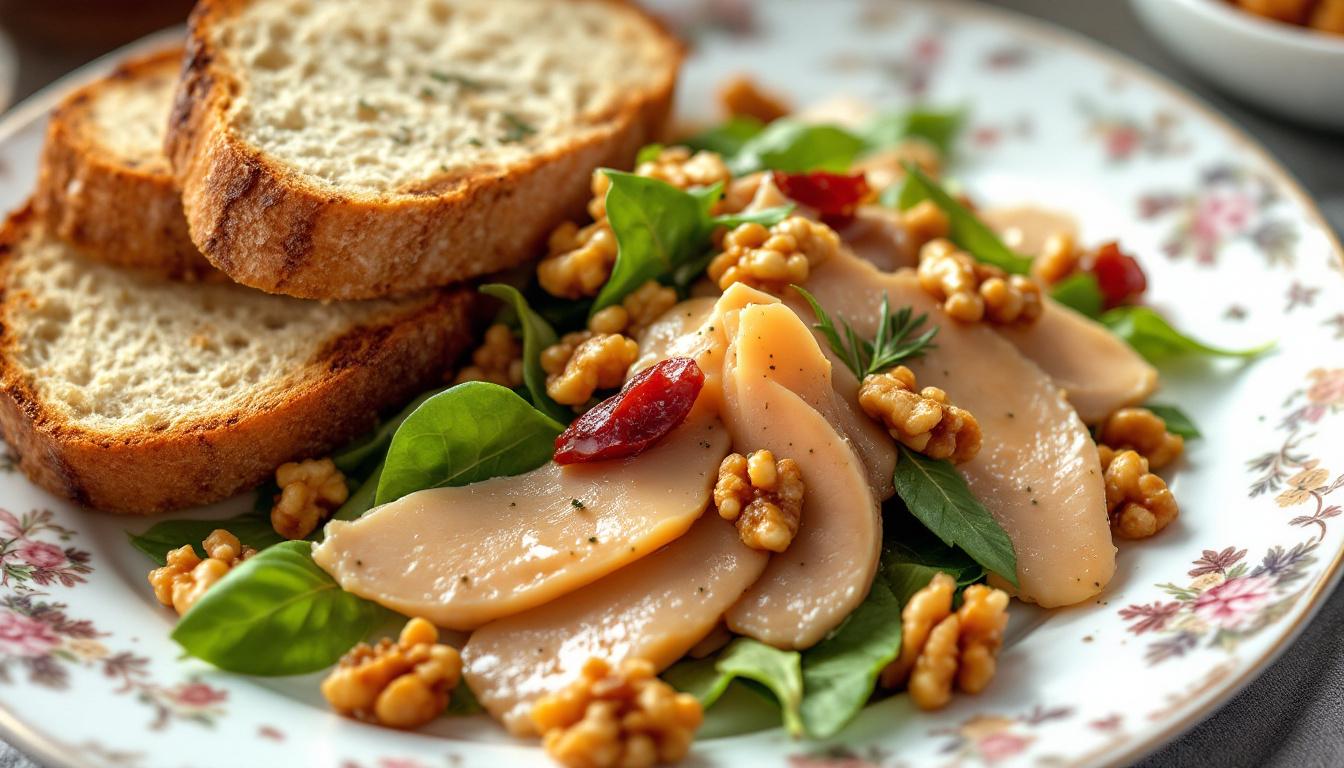 découvrez une recette facile et savoureuse de salade périgourdine aux gésiers confits pour surprendre vos amis et régaler vos papilles.