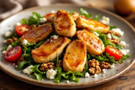 découvrez une recette facile et gourmande de salade périgourdine aux gésiers confits pour surprendre vos amis et régaler vos papilles.