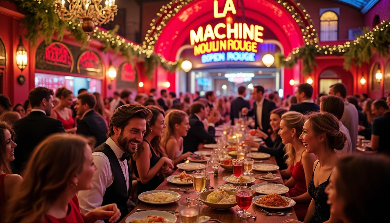 découvrez l'ambiance électrique et festive de la machine du moulin rouge à paris, un lieu incontournable pour des soirées inoubliables au cœur de la capitale française.