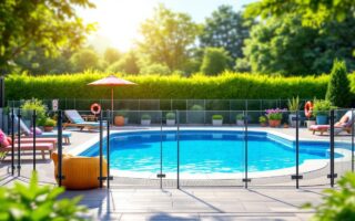 assurez la sécurité de votre piscine avec des aménagements extérieurs adaptés pour profiter pleinement de votre été en toute sérénité.