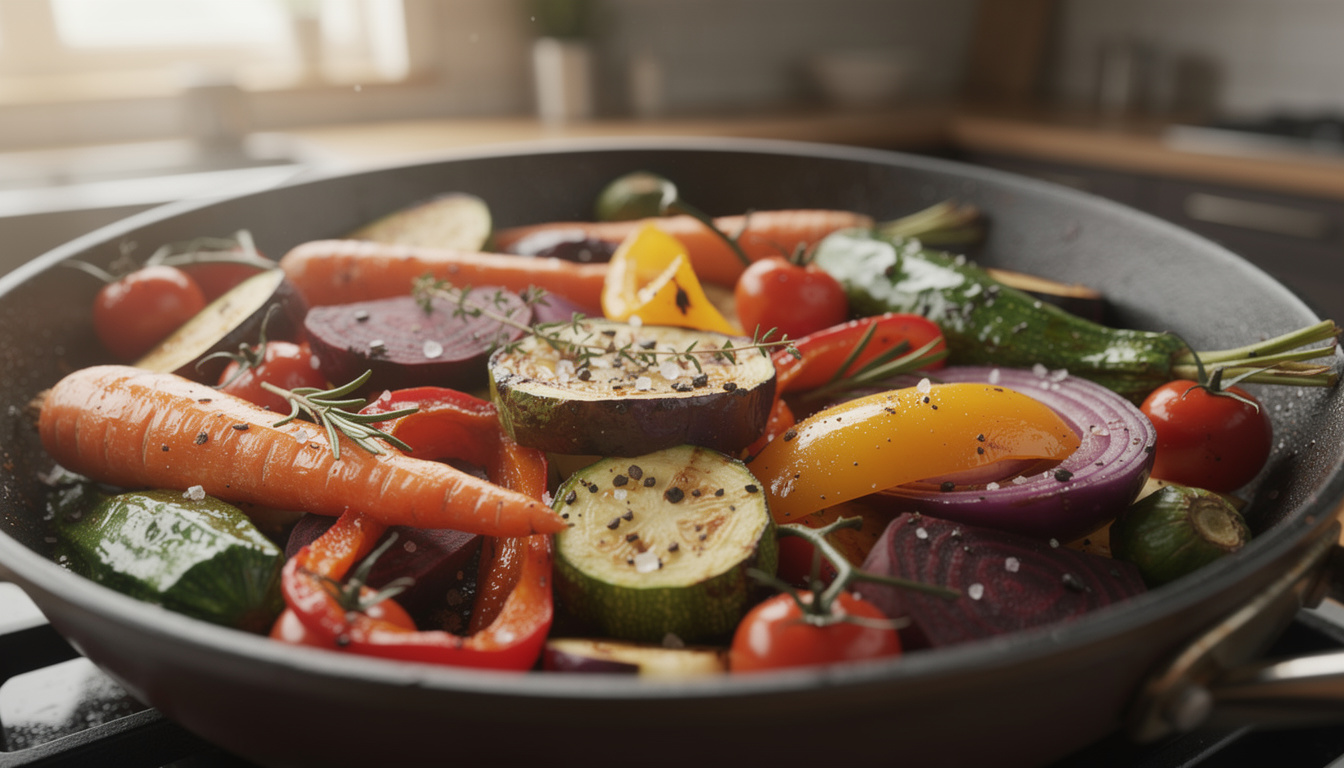 découvrez comment cuisiner des légumes rôtis à la poêle facilement grâce à notre guide étape par étape pour des plats savoureux et sains.