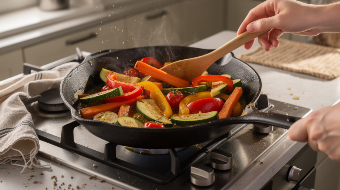 découvrez l'art de cuisiner des légumes rôtis à la poêle grâce à notre guide simple et rapide. apprenez des étapes faciles pour des légumes savoureux et parfaitement dorés à chaque fois.