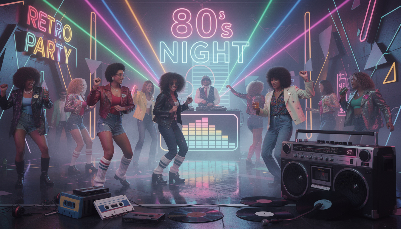 plongez dans l'ambiance des années 80 avec votre playlist rétro, un véritable voyage dans le temps rempli de hits incontournables et de souvenirs musicaux.