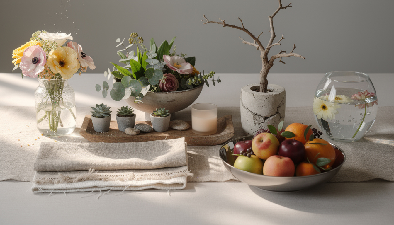 découvrez 7 styles uniques de centres de table naturels, parfaits pour sublimer toutes vos occasions avec élégance et fraîcheur.