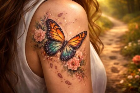 découvrez la signification profonde du papillon en tatouage et explorez son symbolisme unique à travers l'art corporel dans un voyage captivant.