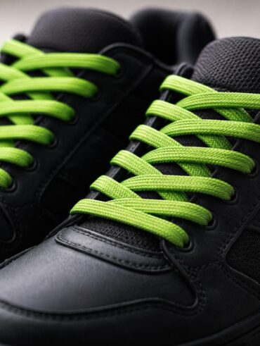 découvrez comment des lacets verts peuvent transformer vos baskets sombres et leur apporter une touche de couleur et de style unique.