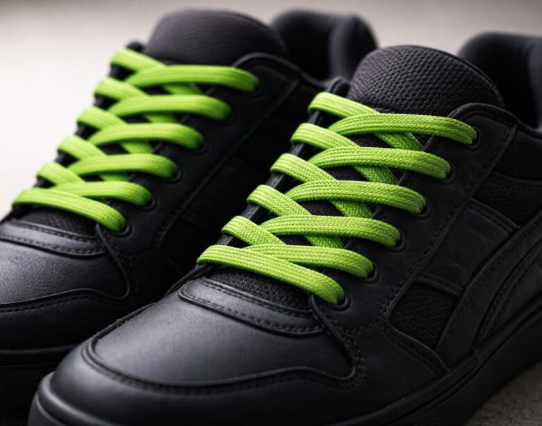 découvrez comment des lacets verts peuvent transformer vos baskets sombres et leur apporter une touche de couleur et de style unique.
