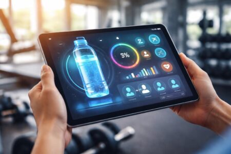 optimisez votre nutrition sportive avec un tracker d'hydratation sur tablette tactile. simplifiez votre suivi grâce à un workflow intuitif et performant.