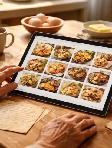 centralisez toutes vos recettes de famille scannées sur votre tablette tactile microsoft surface pour un accès facile et rapide en cuisine.