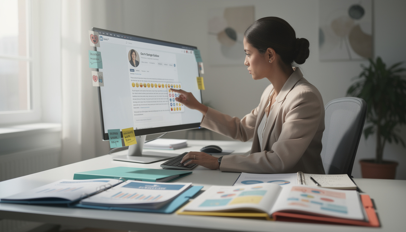 découvrez comment utiliser les emojis travail sur linkedin pour rendre vos publications plus attractives et engageantes, et ainsi optimiser votre visibilité professionnelle.