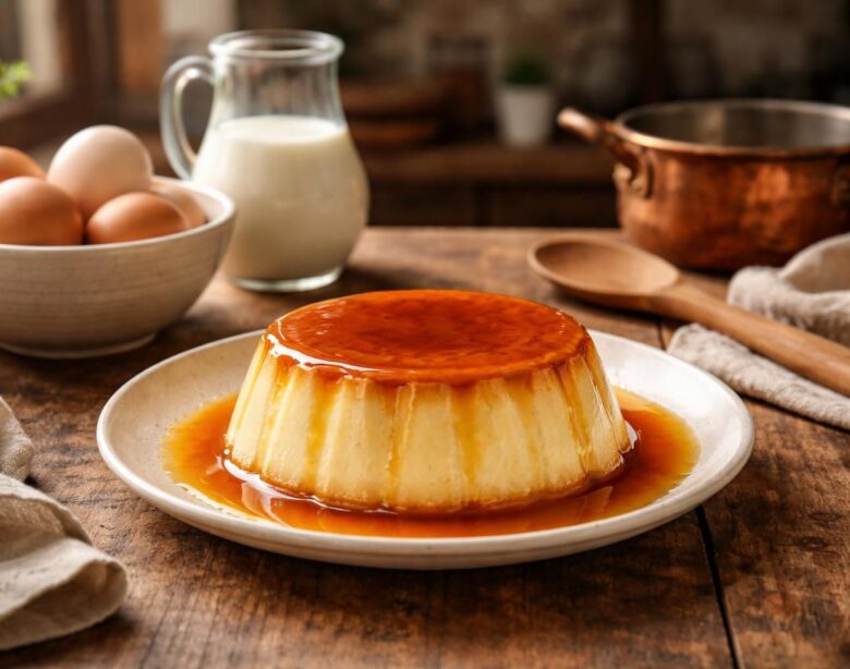 apprenez à préparer le flan aux œufs traditionnel de nos grand-mères, un dessert délicieux et fondant qui ravira toute la famille.
