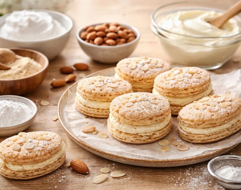 apprenez à préparer des dacquoises aux amandes délicieuses et réussies pour surprendre et ravir vos invités lors de vos réceptions.