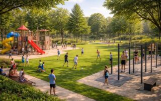 découvrez happy park à bègles, une plaine de jeux et un espace dédié aux activités sport & fun pour toute la famille. amusement garanti dans un cadre sécurisé et convivial.