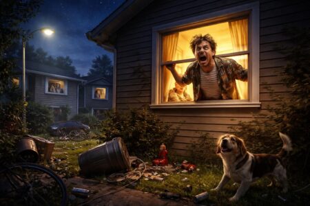 découvrez les histoires les plus drôles et surprenantes sur ce voisin fou qui hurle la nuit, et préparez-vous à rire aux éclats avec ses aventures nocturnes inédites.