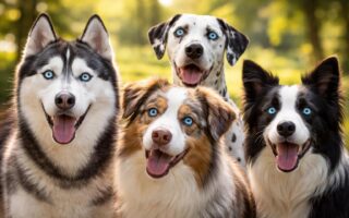 explorez notre guide des races de chiens aux yeux bleus, adorables et uniques, qui vous feront craquer dès le premier regard.