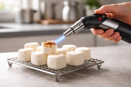 découvrez comment griller des chamallows facilement et rapidement grâce à un chalumeau moderne, pour des desserts parfaits à savourer en toutes occasions.