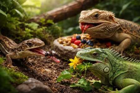 explorez les régimes alimentaires variés des lézards et découvrez ce que ces reptiles fascinants mangent pour survivre et s’épanouir dans leur habitat naturel.
