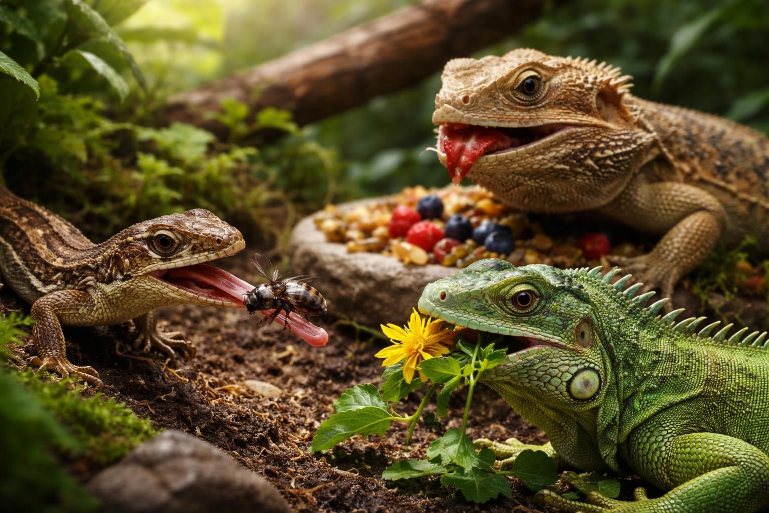 explorez les régimes alimentaires variés des lézards et découvrez ce que ces reptiles fascinants mangent pour survivre et s’épanouir dans leur habitat naturel.