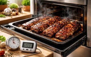 apprenez à maîtriser le temps de cuisson des travers de porc au four pour obtenir une viande tendre et savoureuse à chaque fois.