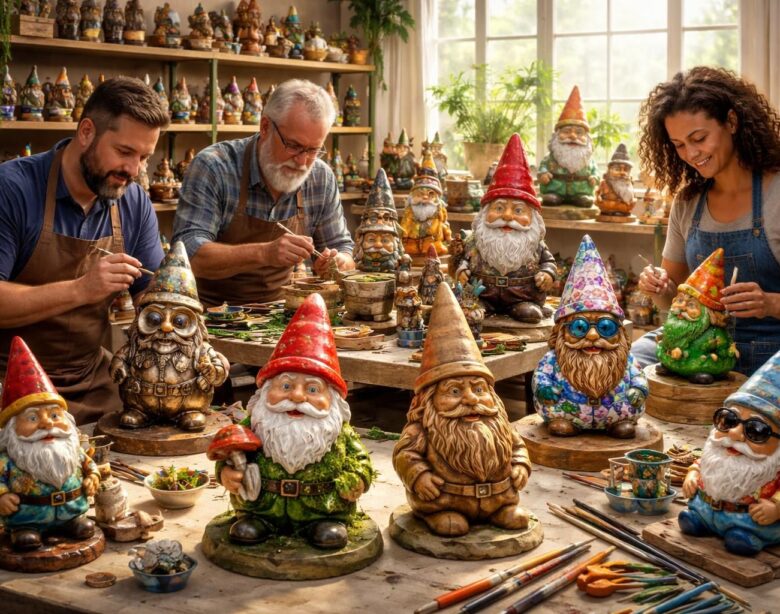 découvrez comment des artistes talentueux redonnent vie aux nains de jardin, ces figurines emblématiques, à travers des créations artistiques uniques et pleines de charme.