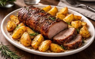 découvrez la recette facile et savoureuse du filet mignon au four accompagné de pommes de terre, idéale pour un dîner parfait en famille ou entre amis.