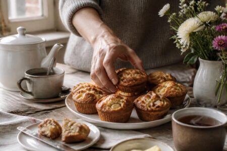 découvrez la recette gourmande des muffins aux pommes de cyril lignac, idéale pour un brunch parfait alliant douceur et saveurs fruitées.