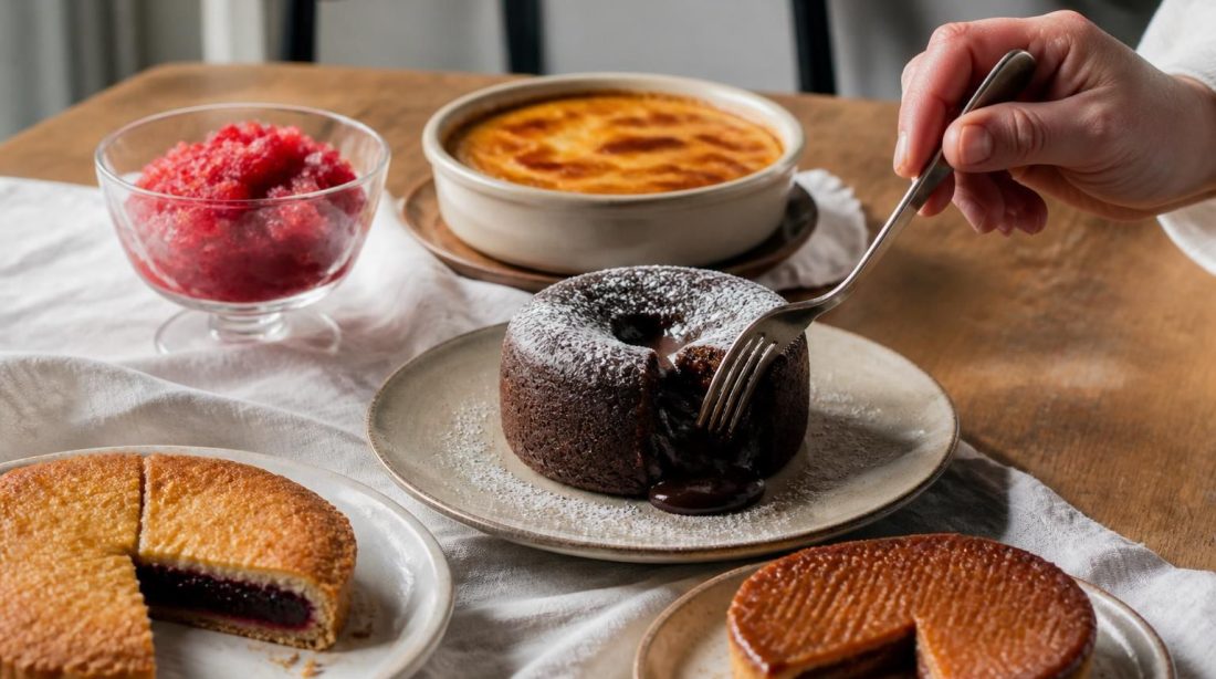 découvrez une sélection gourmande de desserts en g qui raviront vos papilles. savourez chaque bouchée de ces délicieuses douceurs, parfaites pour toutes les envies sucrées.