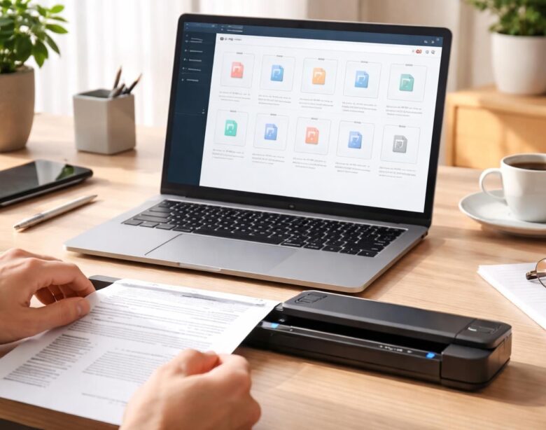 découvrez notre scanner portable innovant qui organise automatiquement vos scans en fichiers pdf avec un nommage automatique pour une gestion simplifiée et efficace de vos documents.