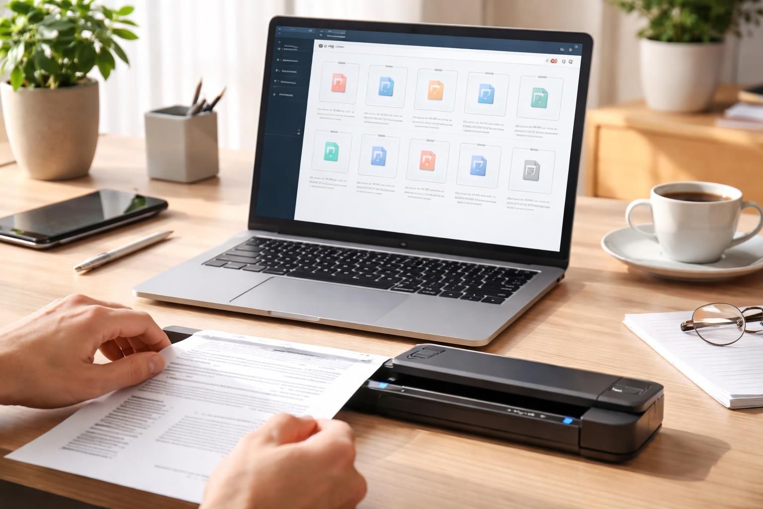 découvrez notre scanner portable innovant qui organise automatiquement vos scans en fichiers pdf avec un nommage automatique pour une gestion simplifiée et efficace de vos documents.