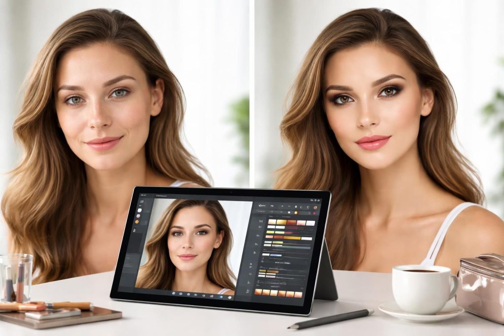 découvrez comment retoucher un maquillage avant/après en seulement 5 minutes grâce à une tablette windows, pour un résultat rapide et professionnel.